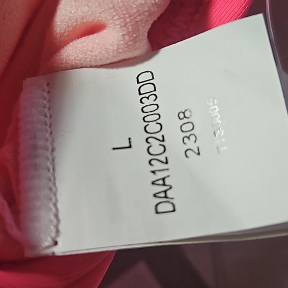 CUPSHE Hot Pink Bikini Set High Waisted Vneck Spaghetti Strap Large - Picture 6 of 8